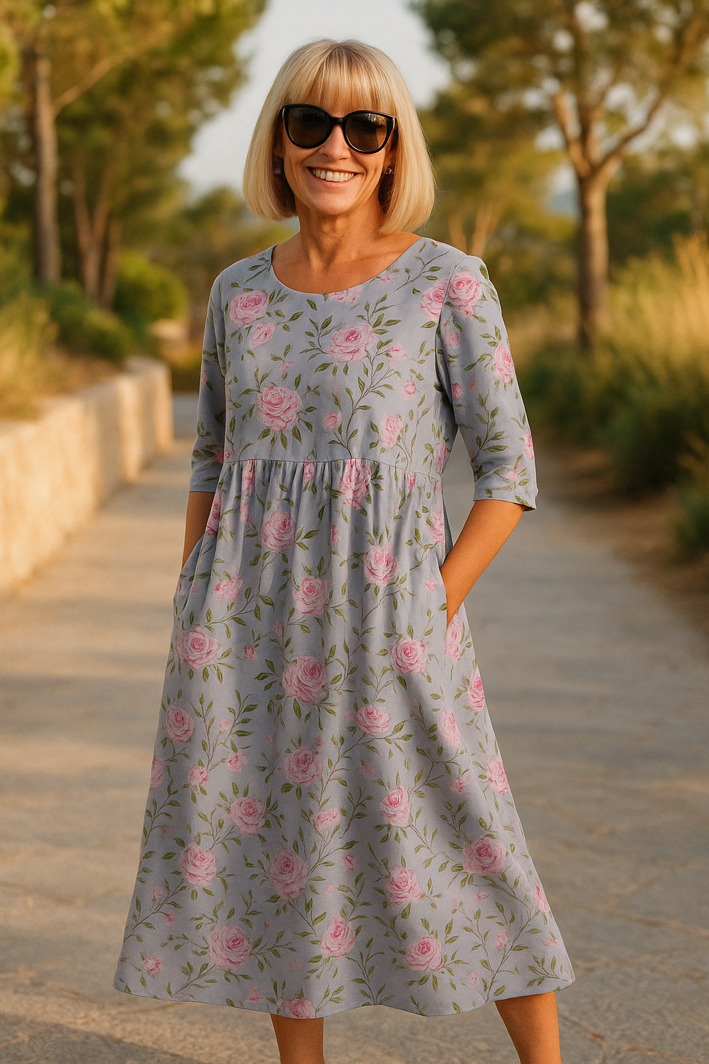Relaxed Midi Dress for Women – Effortless Everyday Elegance