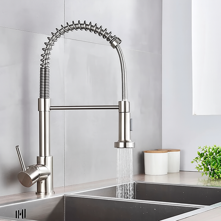 Modern kitchen faucet with pull-out spray head