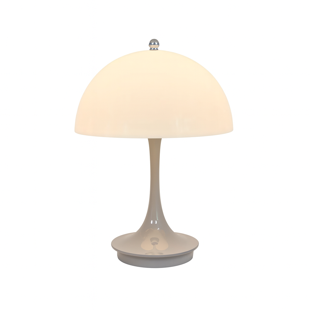 Danish mushroom-shaped table lamp in Nordic style with wireless charging