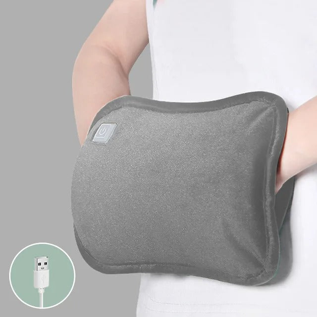 Portable 2-in-1 hand warmer with USB charging