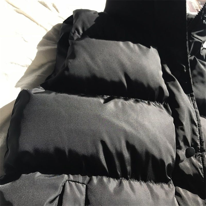 Women's Bodywarmer with High Collar and Pockets 