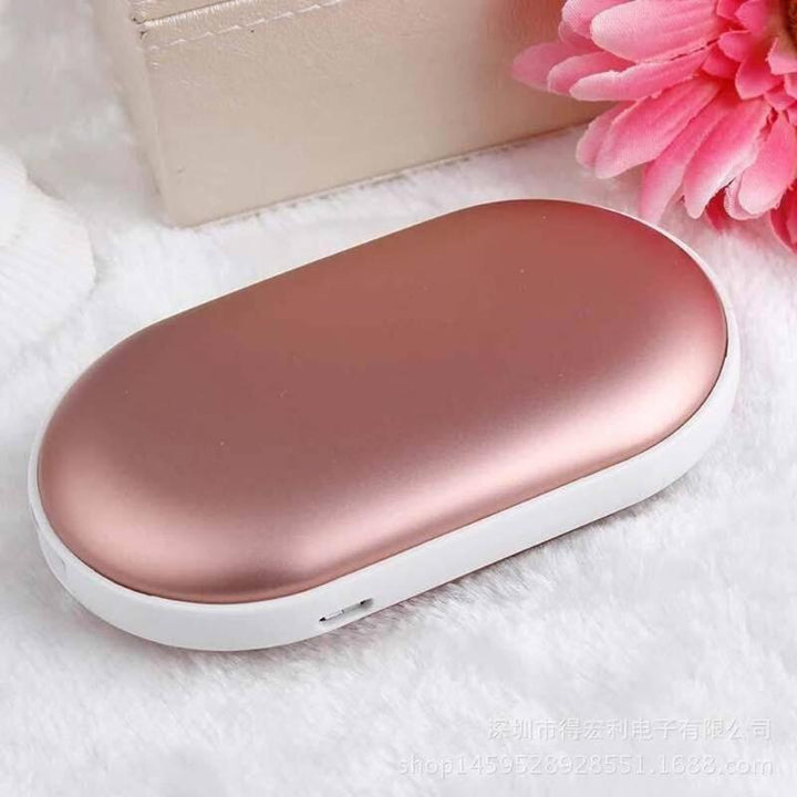 Rechargeable hand warmer with power bank
