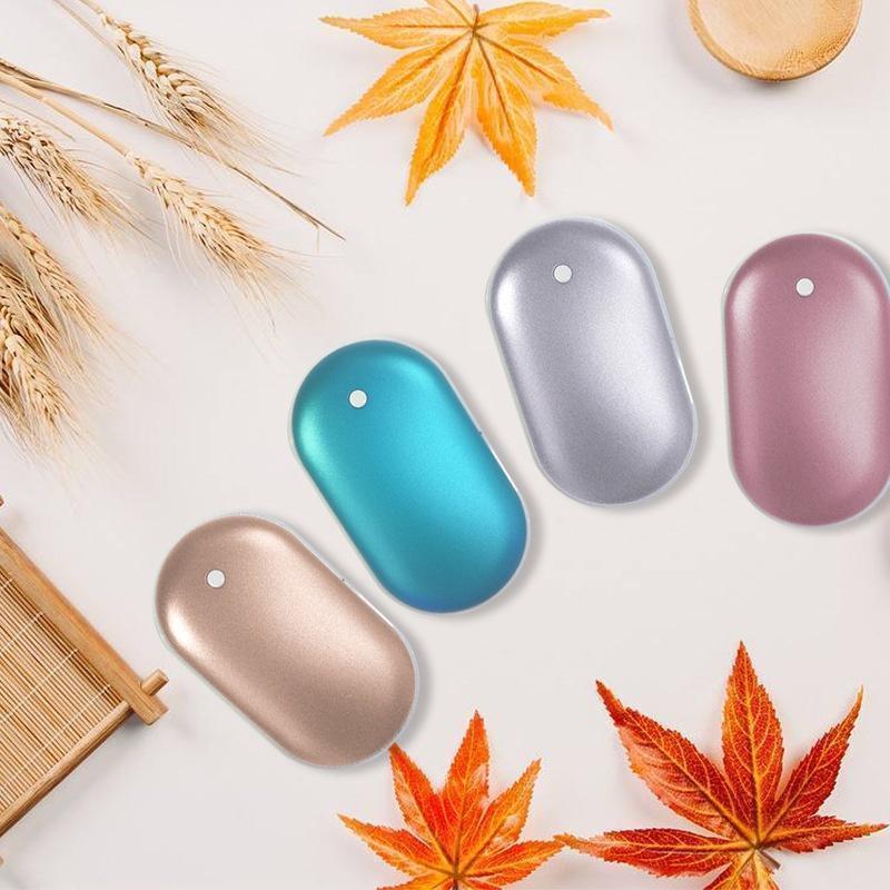 Rechargeable hand warmer with power bank