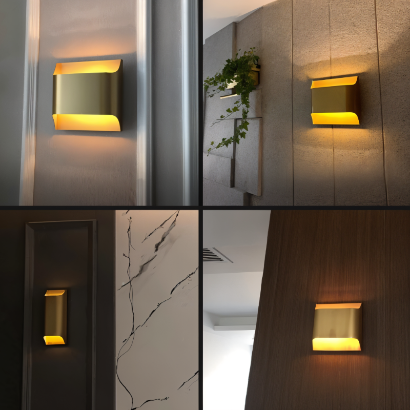 LED wall light copper – Modern up &amp; down wall lamp for living spaces