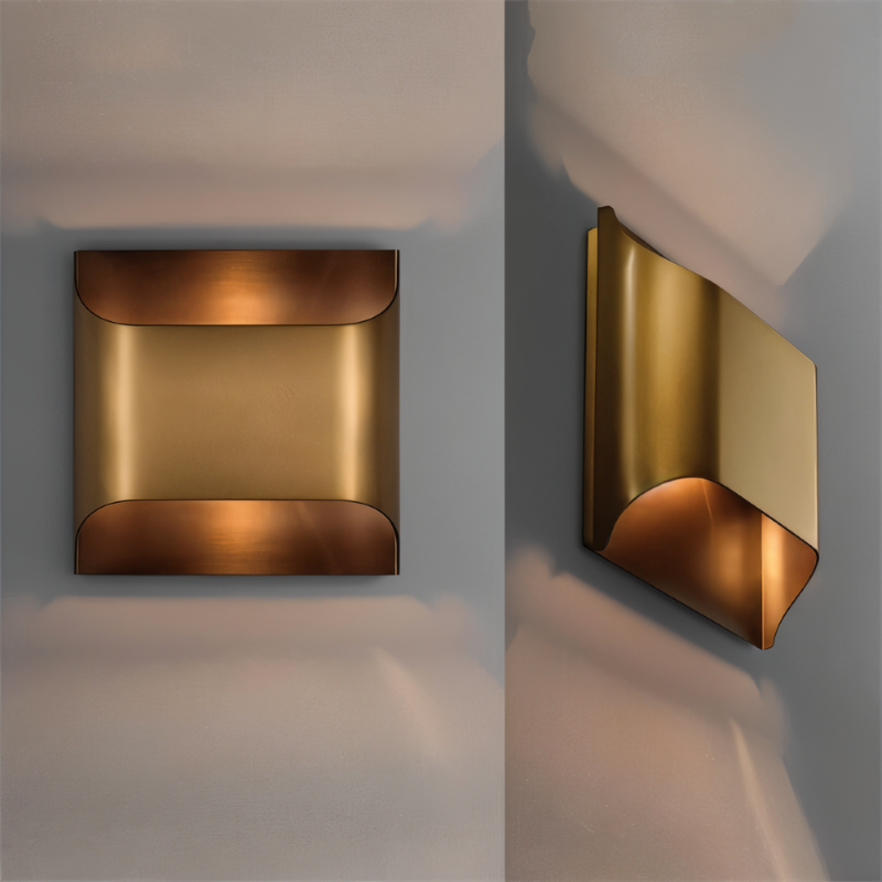 LED wall light copper – Modern up &amp; down wall lamp for living spaces