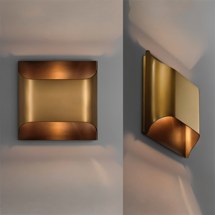 LED wall light copper – Modern up &amp; down wall lamp for living spaces