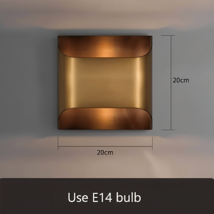 LED wall light copper – Modern up &amp; down wall lamp for living spaces
