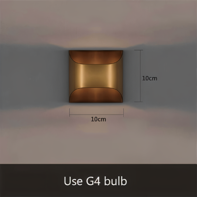 LED wall light copper – Modern up &amp; down wall lamp for living spaces
