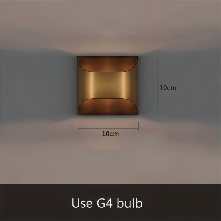 LED wall light copper – Modern up &amp; down wall lamp for living spaces
