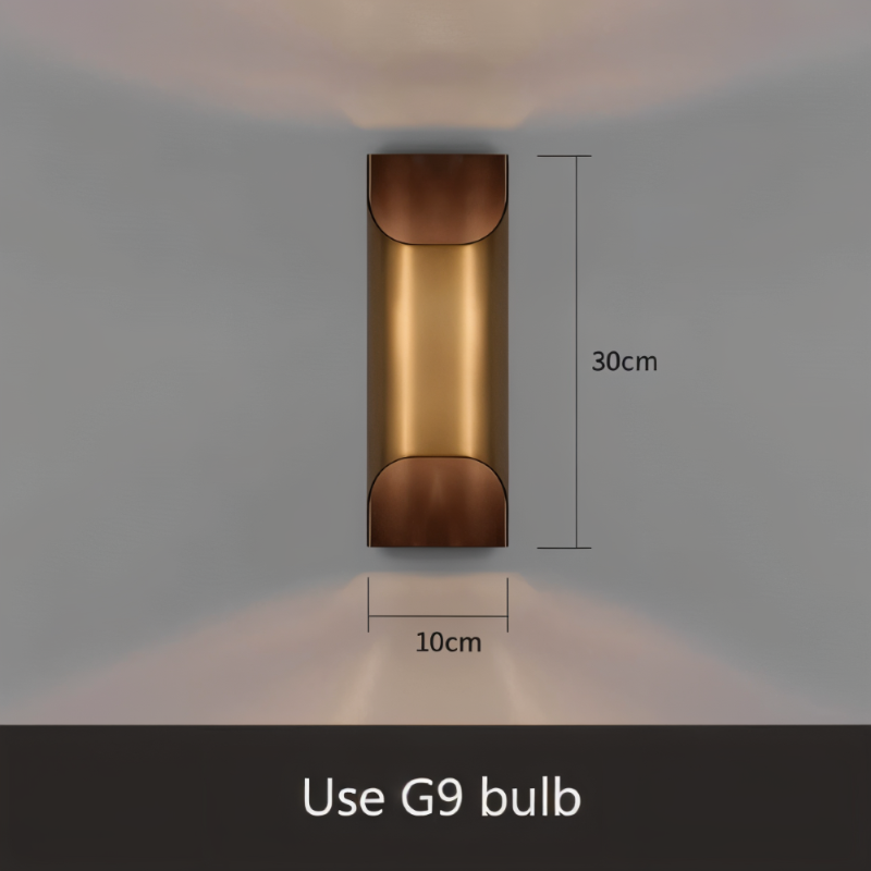 LED wall light copper – Modern up &amp; down wall lamp for living spaces