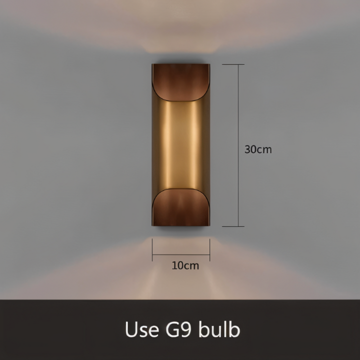 LED wall light copper – Modern up &amp; down wall lamp for living spaces