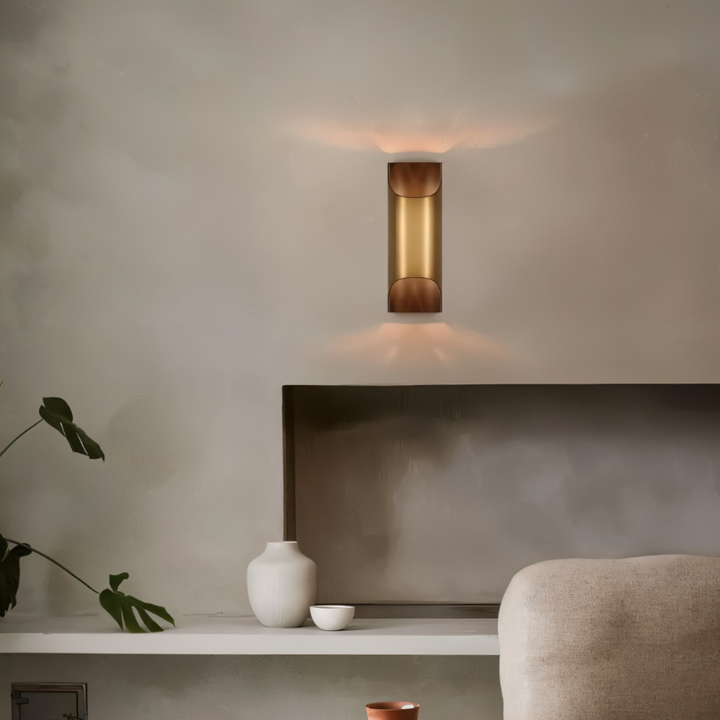 LED wall light copper – Modern up &amp; down wall lamp for living spaces