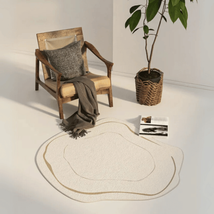 Round rug – Modern geometric design for stylish rooms