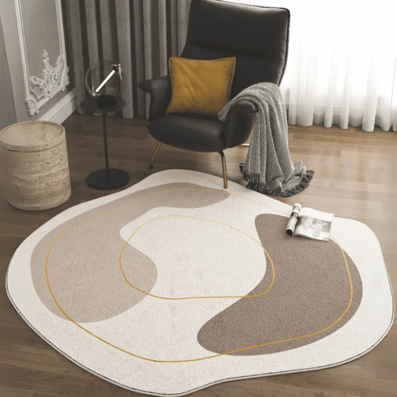 Round rug – Modern geometric design for stylish rooms