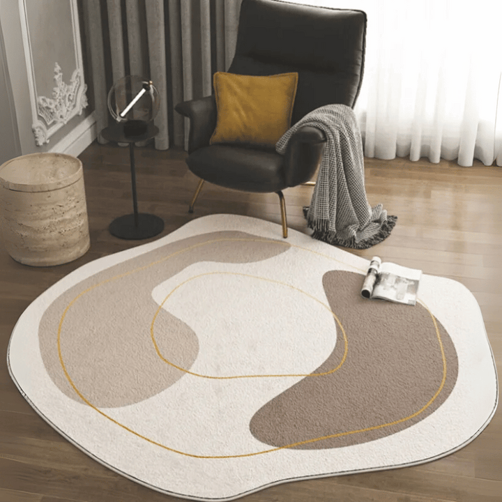 Round rug – Modern geometric design for stylish rooms