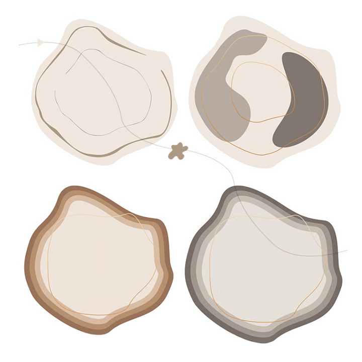 Round rug – Modern geometric design for stylish rooms