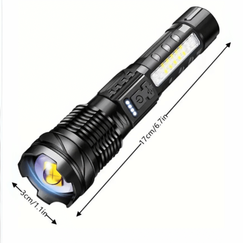 Ultrastarke Wiederaufladbare Led Taschenlampe Für Outdoor Und Notfall