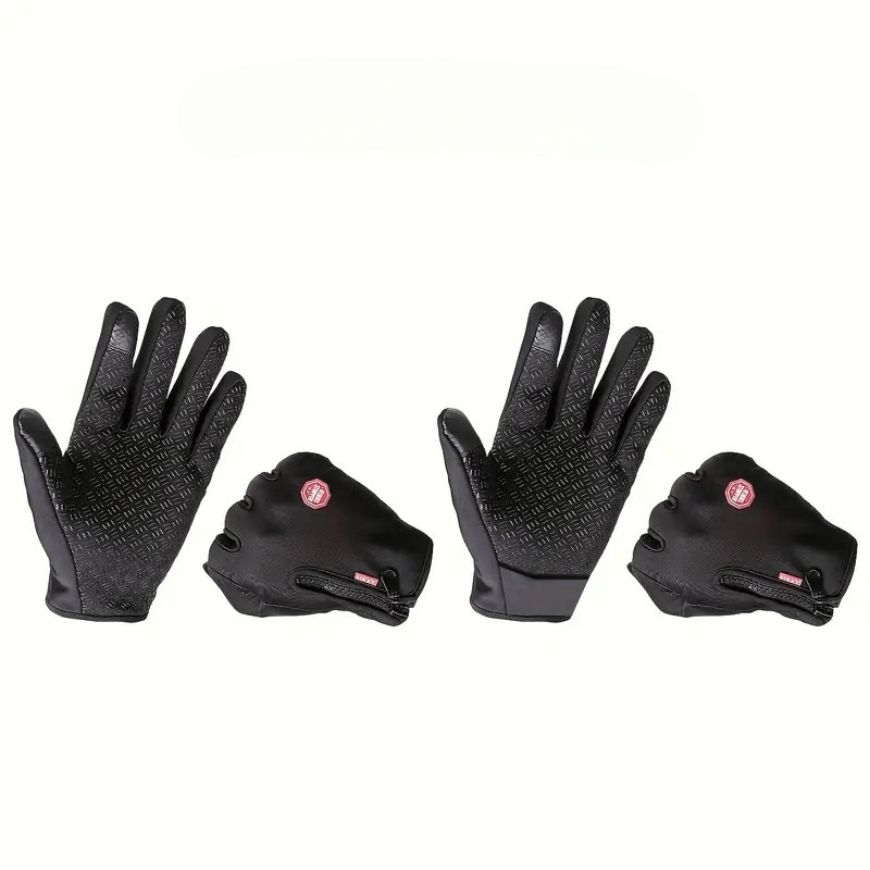 Wind and waterproof touchscreen gloves for men