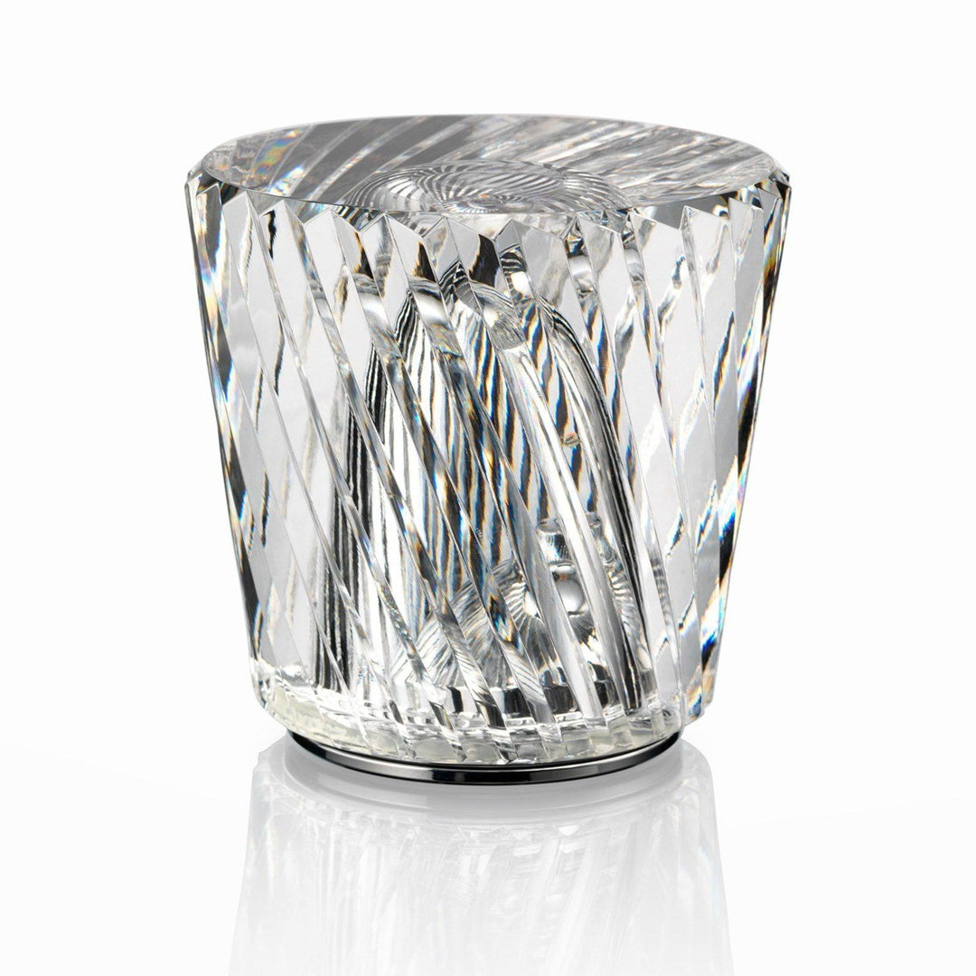 Crystal diamond table lamp with integrated battery