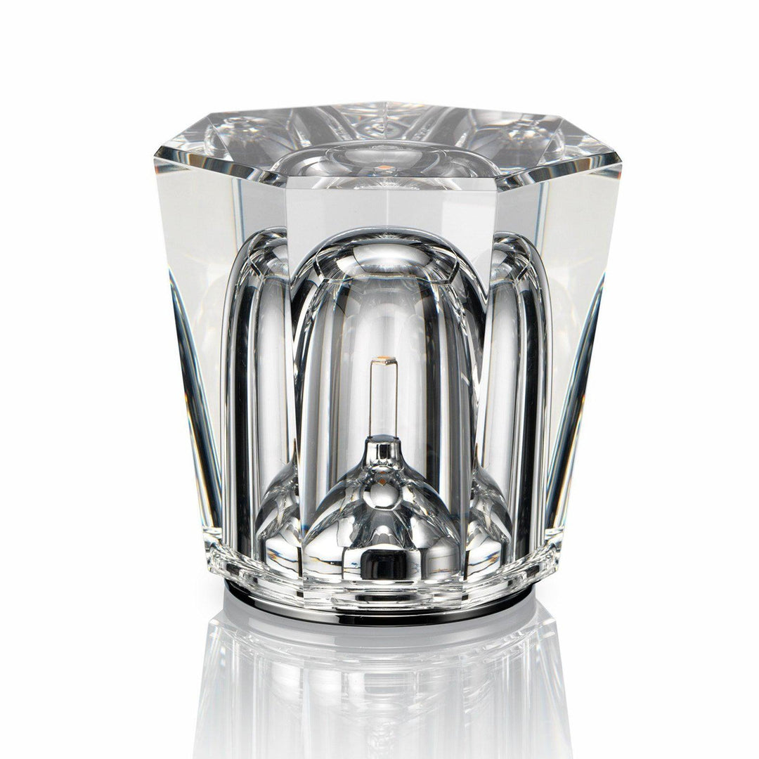 Crystal diamond table lamp with integrated battery