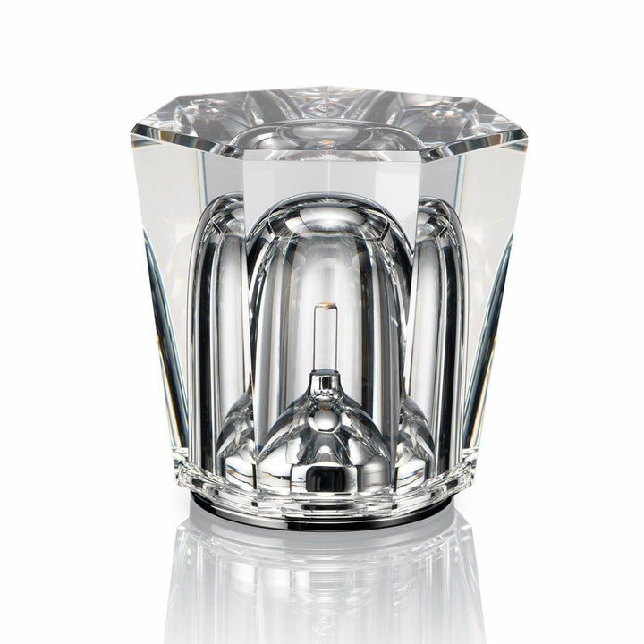 Crystal diamond table lamp with integrated battery