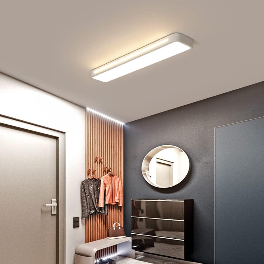 Nordic LED ceiling light – elongated, dimmable &amp; modern