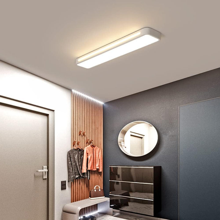 Nordic LED ceiling light – elongated, dimmable &amp; modern
