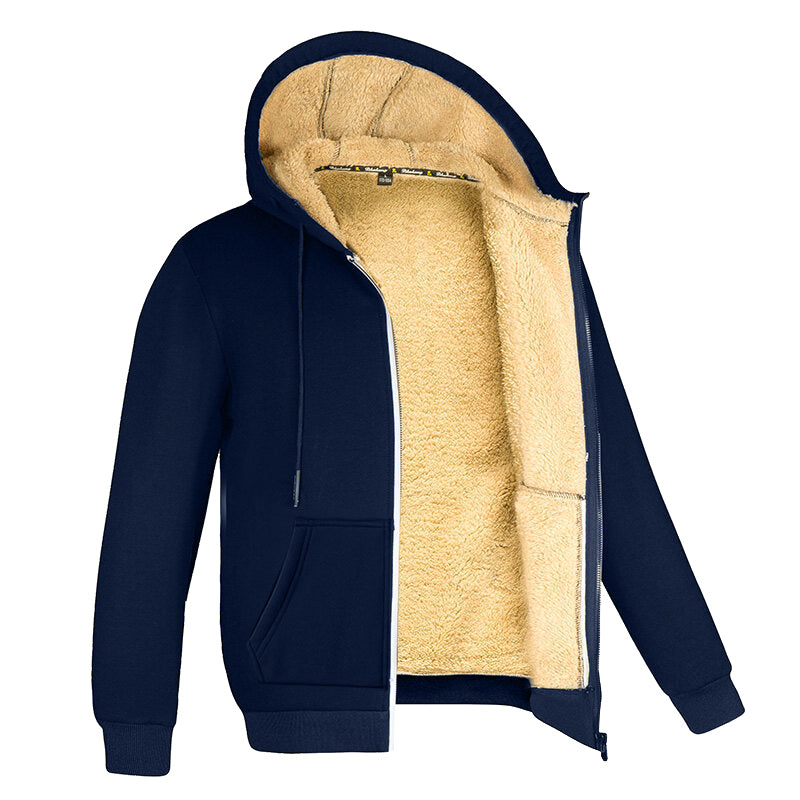 Men's Fleece Vest with Hood and Lining 
