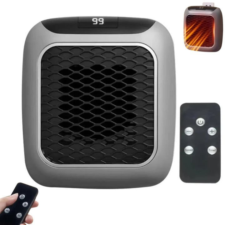 Compact mini portable electric heater for small rooms