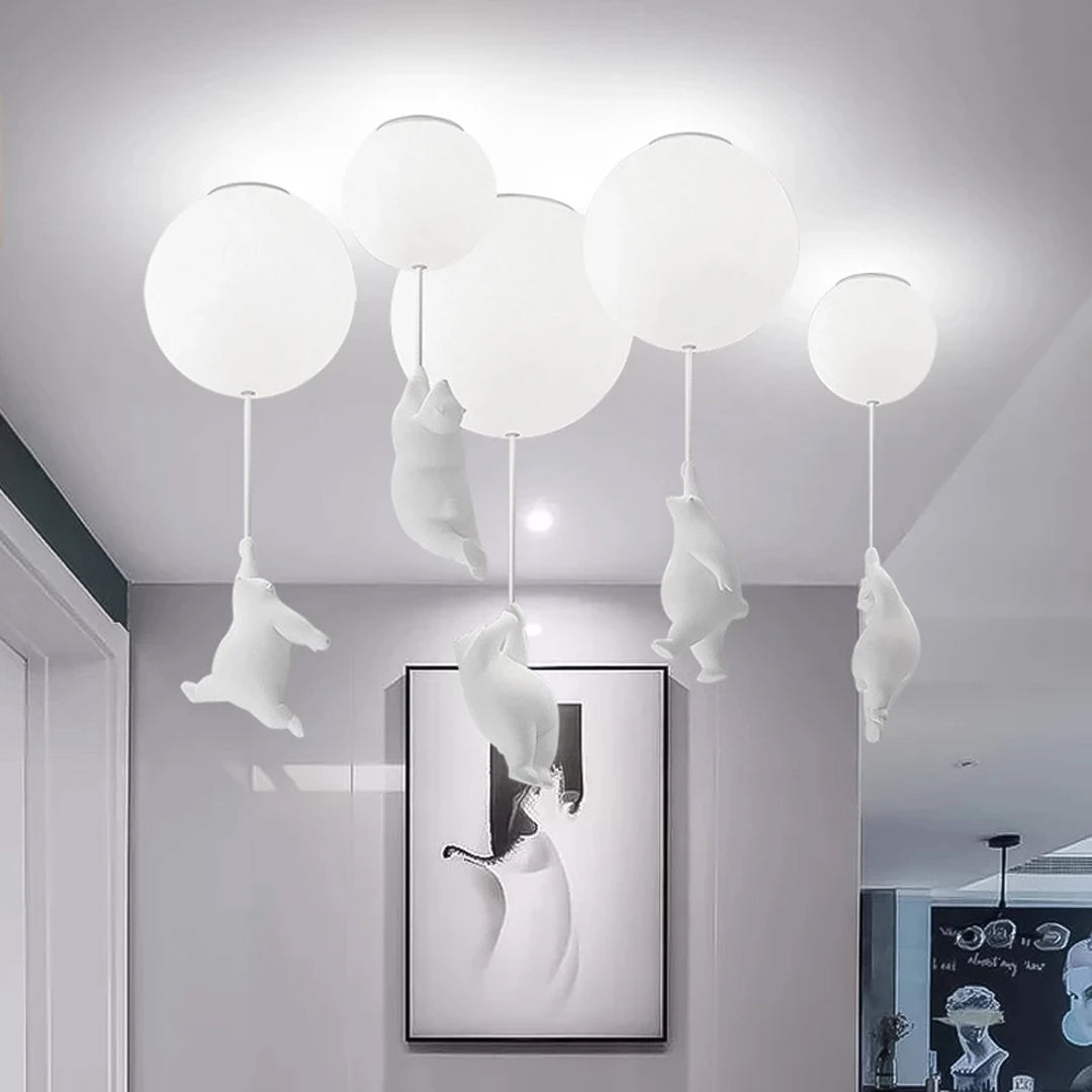 Nexa Bear Play Ceiling Lamp for Children's Room