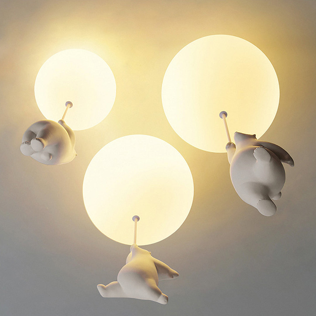 Nexa Bear Play Ceiling Lamp for Children's Room