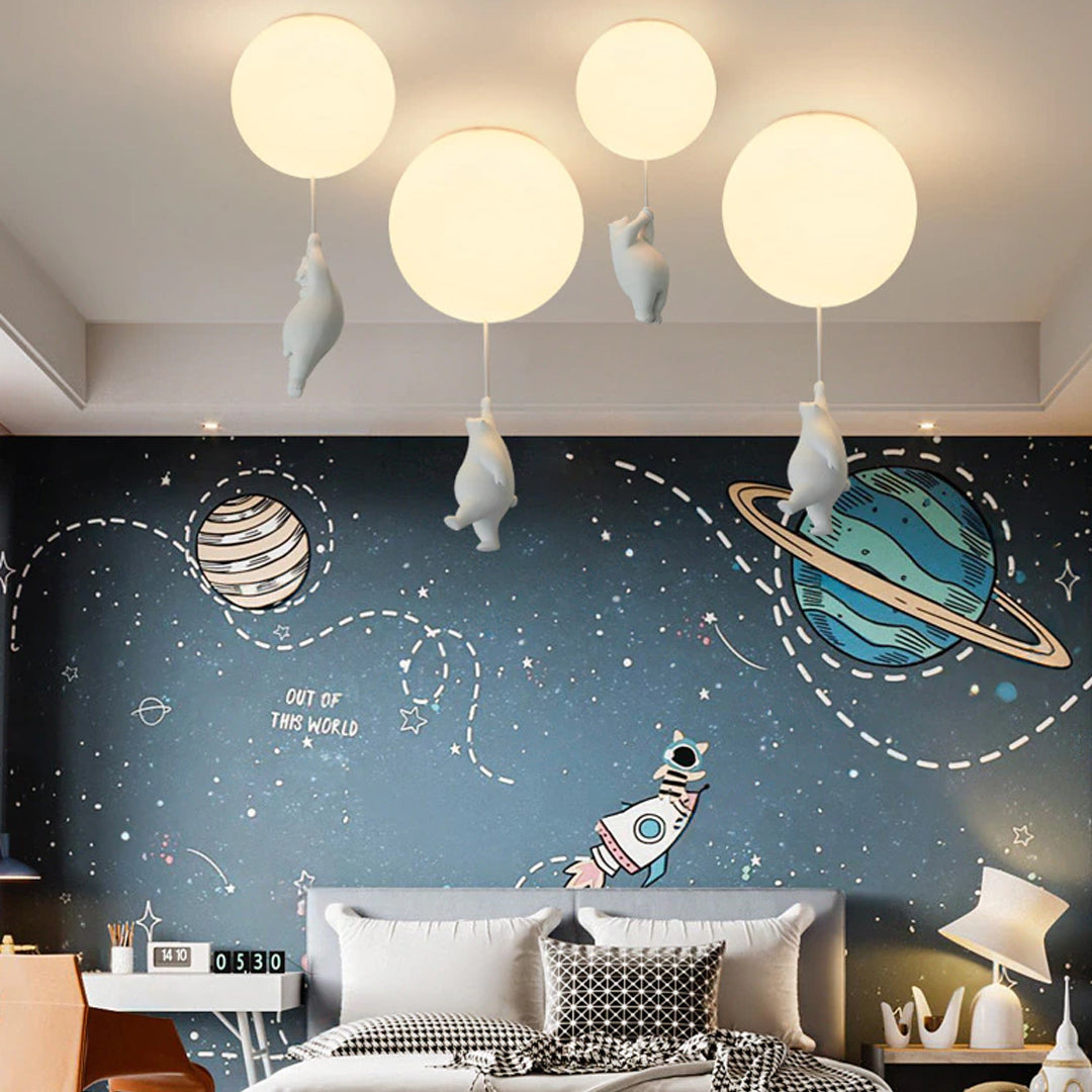 Nexa Bear Play Ceiling Lamp for Children's Room