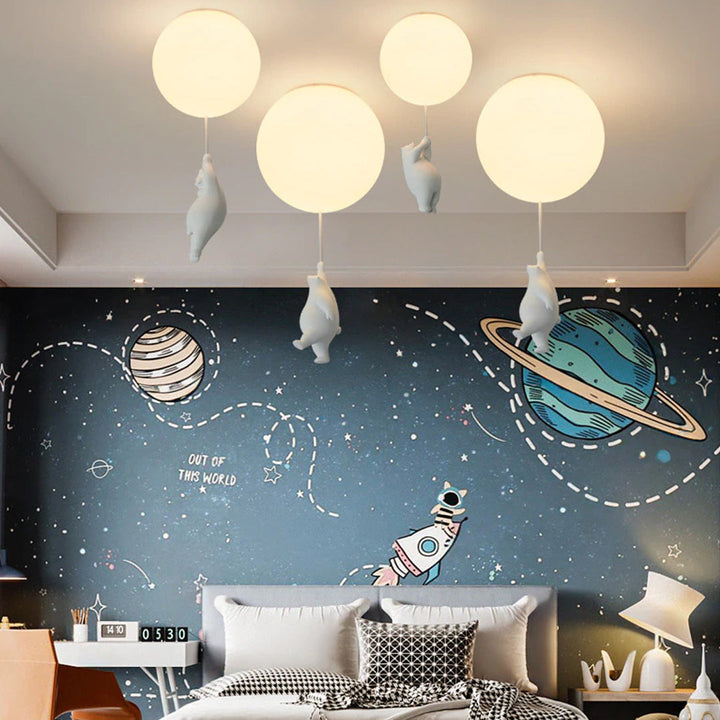 Nexa Bear Play Ceiling Lamp for Children's Room