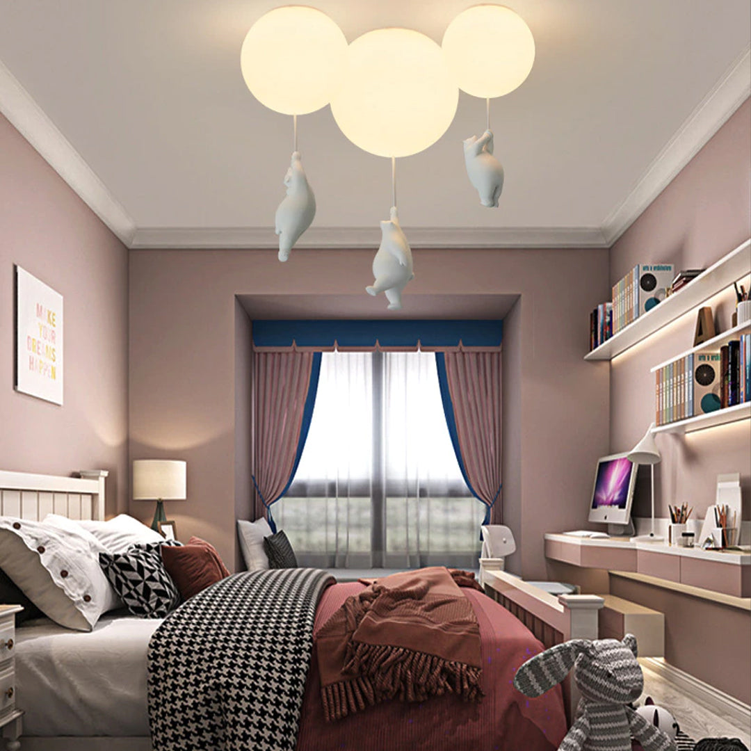 Nexa Bear Play Ceiling Lamp for Children's Room