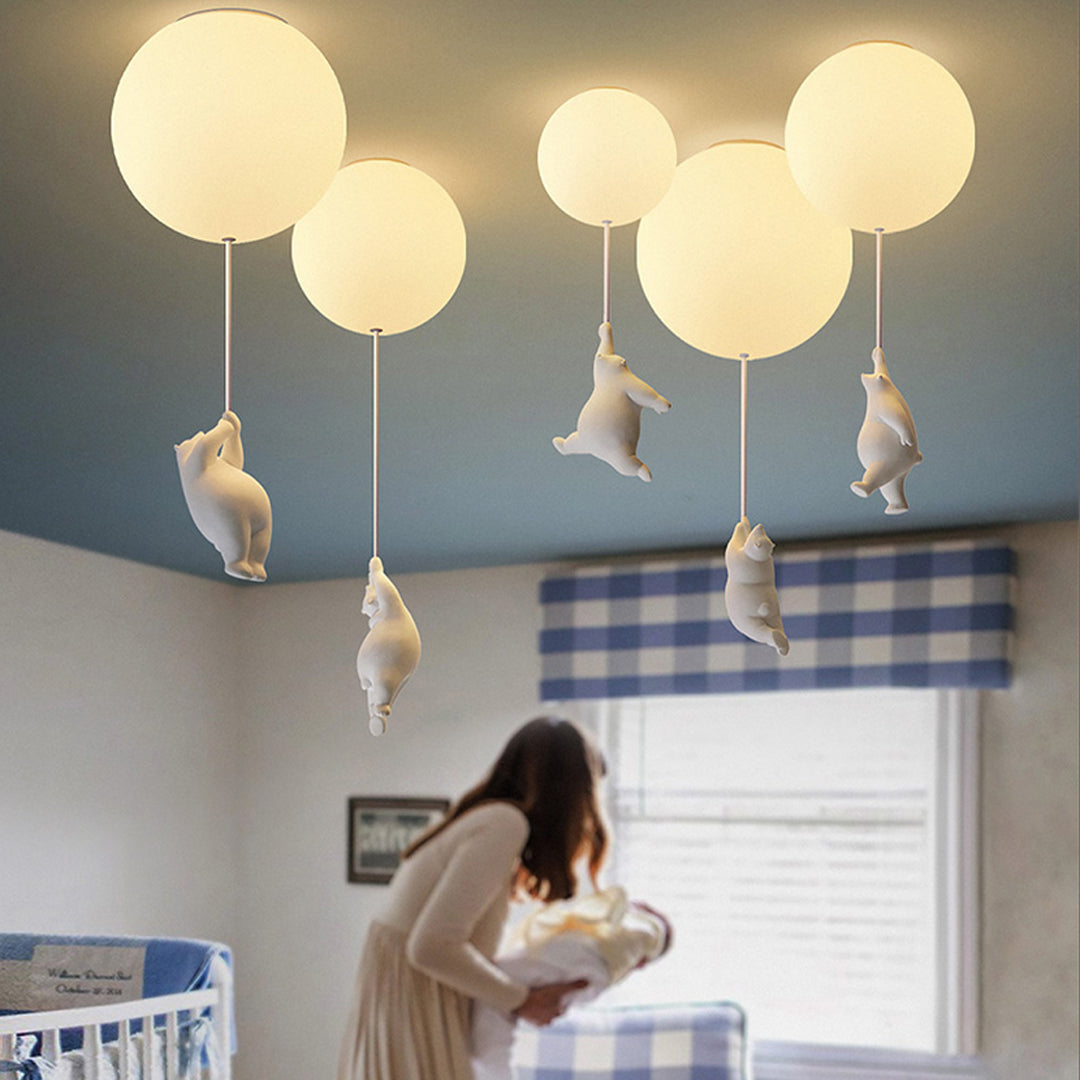 Nexa Bear Play Ceiling Lamp for Children's Room