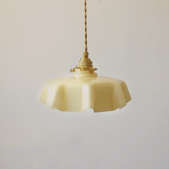 Draped Flower glass ceiling and pendant light in retro style
