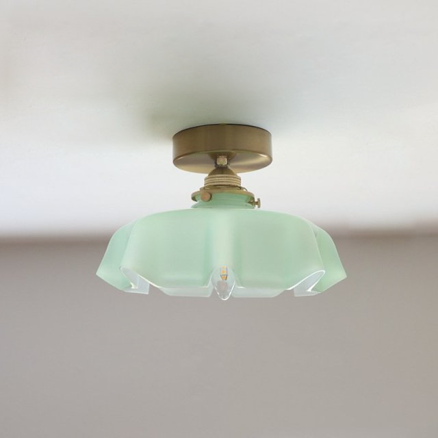 Draped Flower glass ceiling and pendant light in retro style