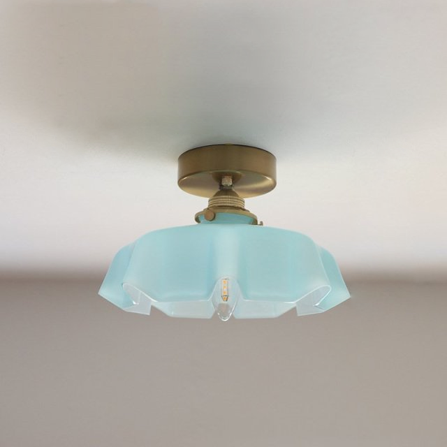 Draped Flower glass ceiling and pendant light in retro style