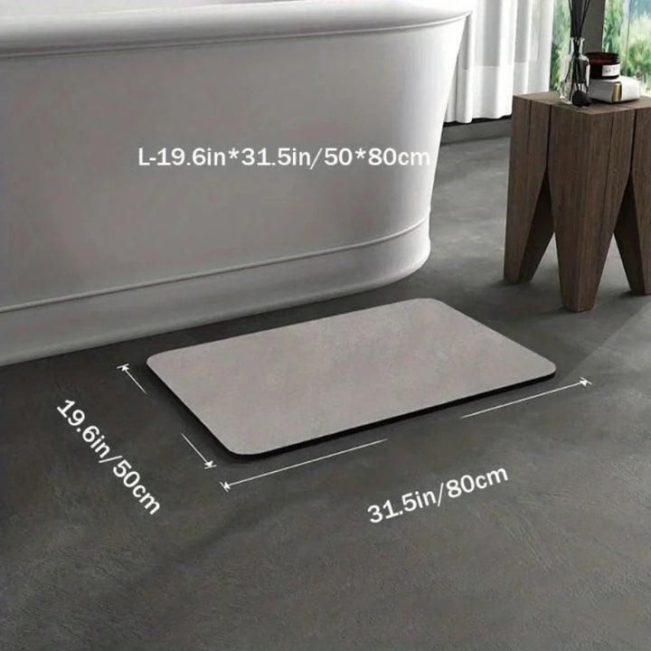 Minimalist diatomaceous earth bath mat – quick-drying &amp; non-slip