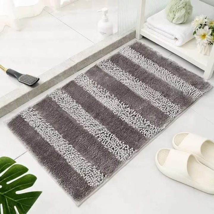 Soft chenille bath mats – highly absorbent, quick-drying &amp; non-slip