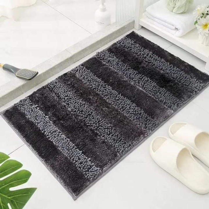 Soft chenille bath mats – highly absorbent, quick-drying &amp; non-slip