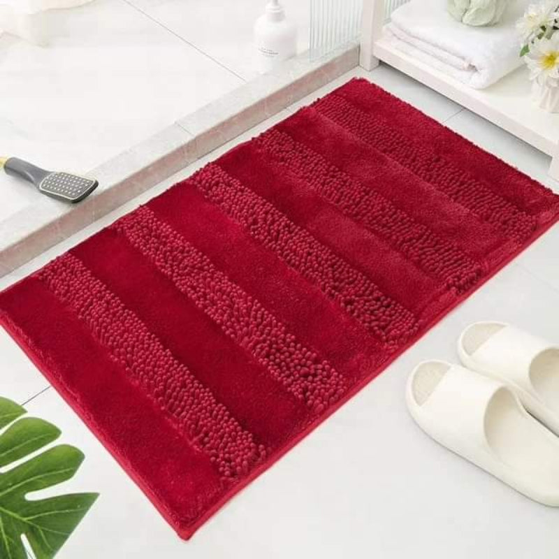 Soft chenille bath mats – highly absorbent, quick-drying &amp; non-slip