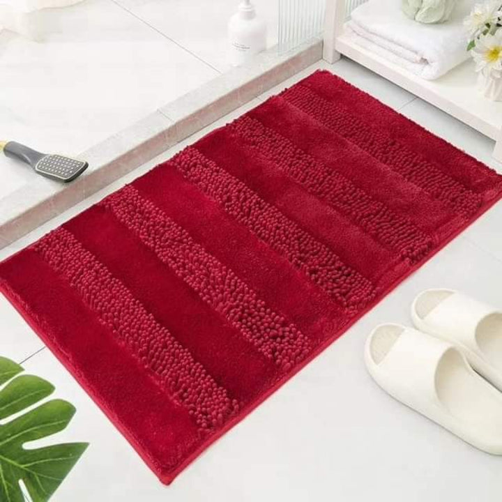 Soft chenille bath mats – highly absorbent, quick-drying &amp; non-slip