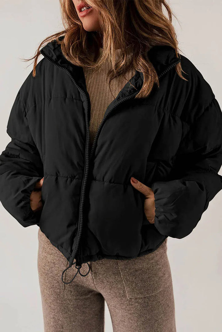 Women's Winter Puffer Jacket Short with Classic Design