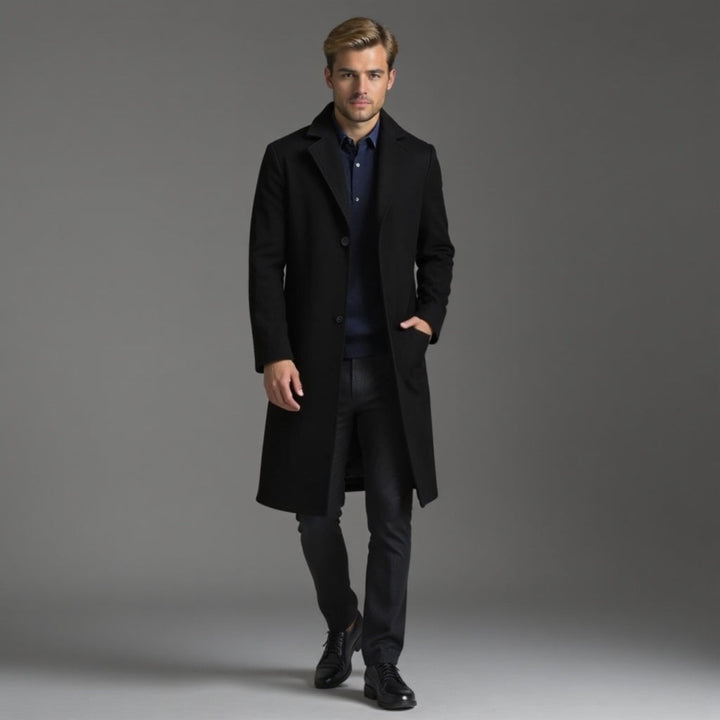 Men's Slim Fit Trench Coat for Winter