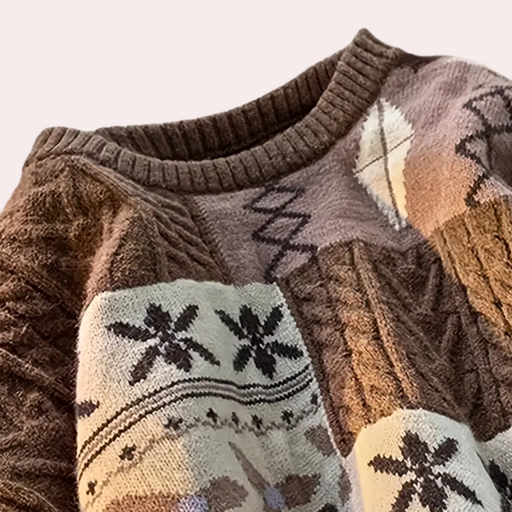 Men's Loose Fit Knit Sweater