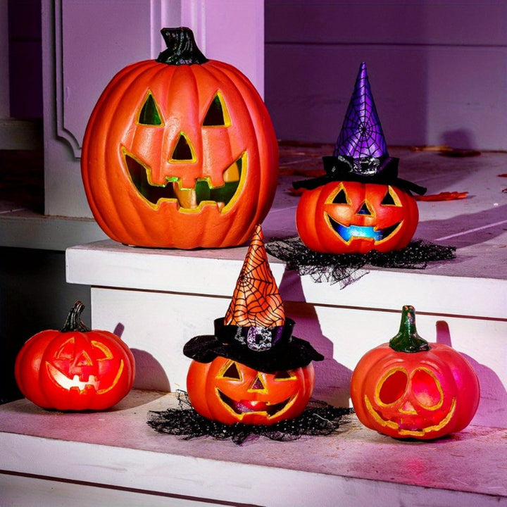 Glowing Halloween Pumpkin Set
