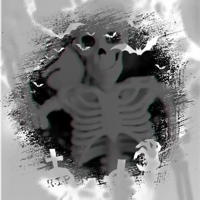 Halloween Gothic Skeleton Pumpkin Wreath – Spooky Autumn Decoration with Pumpkins &amp; Black Branches