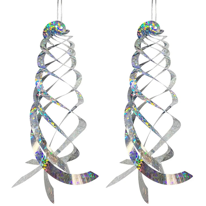 Reflektierende Spirale zur Vogelabwehr für Garten und Balkon