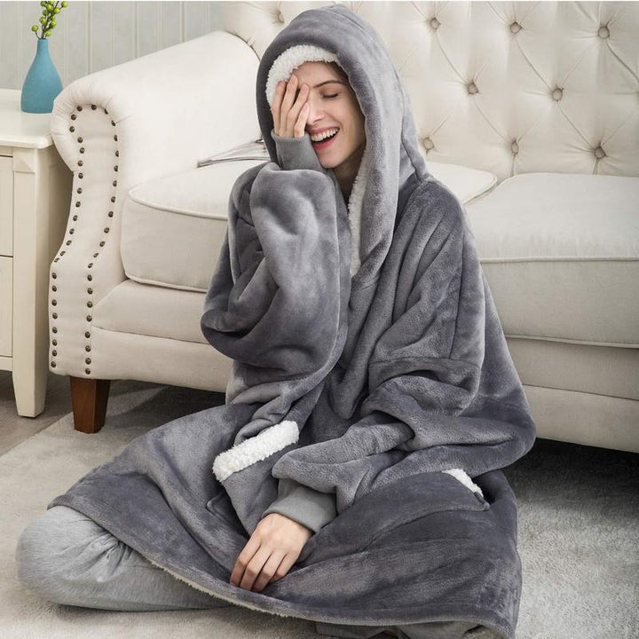 Women's Oversized Hoodie Blanket with Hood 